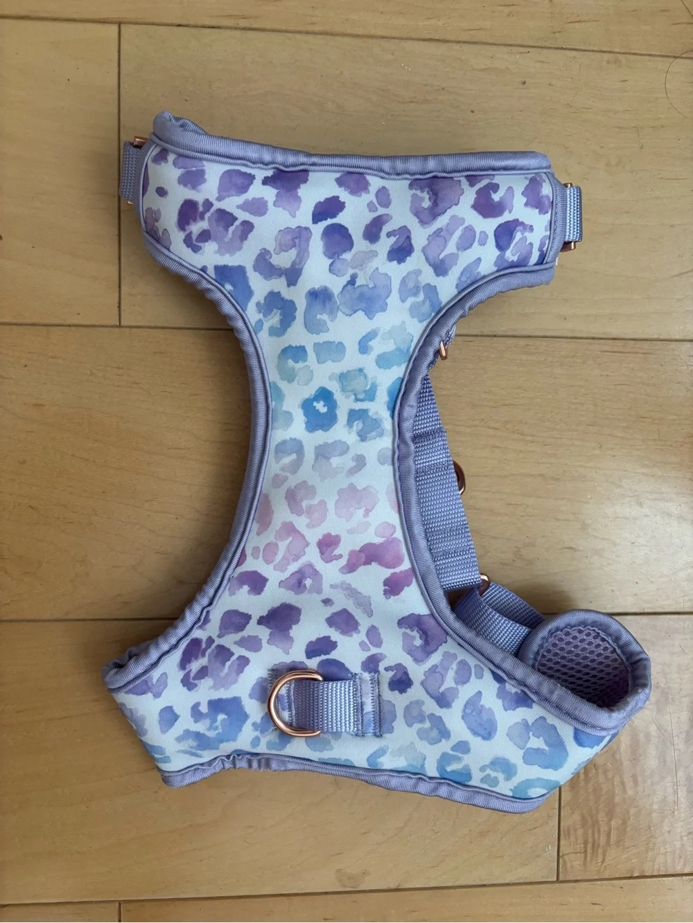 Pastel Purple Leopard Medium Pet Harness